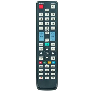 Imagem de Controle remoto de substituição AA59-00463A compatível com Samsung TV UN32D4000NDXZA UN19D4000NDXZA UN32D4000 UN19D4010ND UN19D4000ND UN32D4000ND UN32D4000N T2 2A350 LT23A550ND T23A350 LT27A550ND