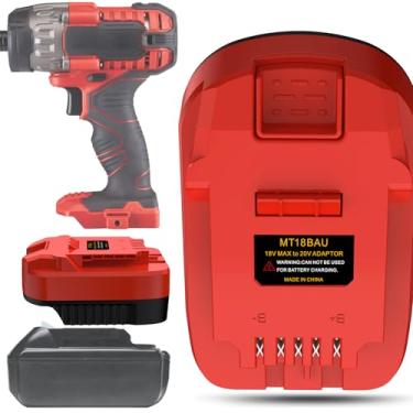 Imagem de Adaptador de bateria para makita to Bauer Adaptador de bateria para ferramenta elétrica sem fio Bauer 20V (apenas adaptador)