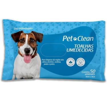Imagem de Toalhas Lenços Umedecidos Para Pet Cães Gatos 50unid - Cafuné