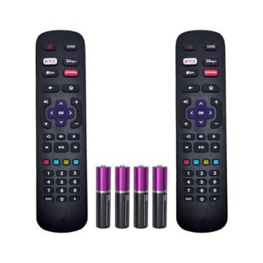Imagem de Kit 2 Controle Remoto Para TV Philco/Aoc Roku Smart TV