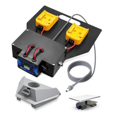 Imagem de ZXWATC Adaptador De Bateria Starlink Mini Com Protetor Baixa Tensão Adequado Para Dewalt, Kit Montagem Pequeno E Portátil, Cabo Alimentação Cc 6,56 Pés, Pacote Suporte Ajustável