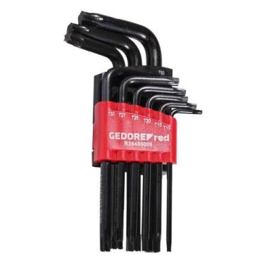 Imagem de Jogo de Chave L TX/Hexalobular CRV 9 Peças T10-T50 R36405009 Gedore RE