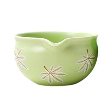 Imagem de Fenteer Tigela de Matcha de cerâmica com bico, feita à mão, fabricação de chá matcha, Chawan Matcha Misturando Bigida Tradicional para Amigos da Família, Style B