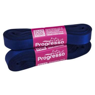 Imagem de Fita de Cetim Progresso 15mm - Nº 3 c/ 10 metros - Azul Bic