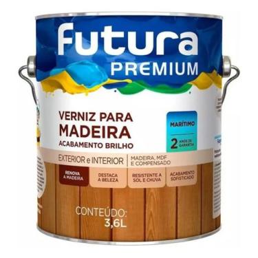 Imagem de Verniz Para Madeira Proteção Marítimo Futura 900ml Cores, Fosco/Natura
