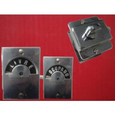 Imagem de Fechadura Trinco Livre Ocupado Lockwell Cromado