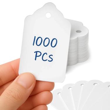 Imagem de Perco White Merchandise etiquetas sem amarras, 1000 peças