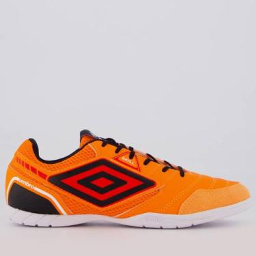 Imagem de Chuteira Umbro Skill Futsal Laranja e Preta, 40
