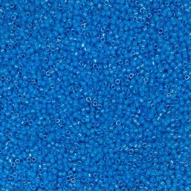 Imagem de Miyuki Delica 11/0 contas de semente - contas de vidro a granel 5 gramas e tamanho 1,6 mm 1000 peças contas de semente de vidro Capri azul (DB659)