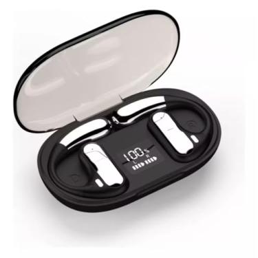 Imagem de Bettdow Fone de Ouvido Bluetooth 5.3, Fone de Ouvido Sem Fio Esportivo, Sem Fio com Display LED, 49 Horas de Espera e Controle de Toque-Branco