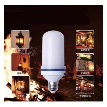 Imagem de Lâmpada Lampiao Led E27 5w Efeito Chama Fogo Tocha Decoração - oem