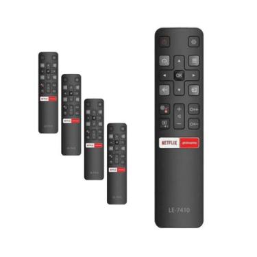Imagem de Kit 5 Controle Remoto Compatível Com Tcl Smart Tv 4k Rc802v - Skylink