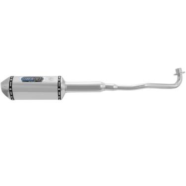 Imagem de Escape Pro Tork Tamanho Mini 3 Biz 110 2016 À 2017 Curva Cromada, PRAT