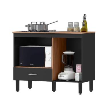 Imagem de Balcão para Cooktop 5 Bocas com Espaço para Forno 1 Porta 1 Gaveta Coz