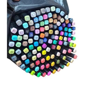 Imagem de 120 Canetinhas Ponta Dupla Touch Permanente Pintura De Arte - D Presen