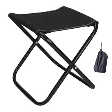 Imagem de Banco Banqueta Banquinho Dobravel Cadeira Portatil Camping Acampamento