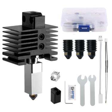 Imagem de ENOMAKER Kit De Hotend De Aço Temperado X1,X1C Para Impressora 3D Bambu Lab X1 Carbon, Substituição De Bloco De Aquecimento, Extrusora De Alta Velocidade E Alta Temperatura, Com Bico De 0,2, 0,4, 0