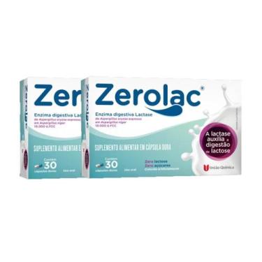 Imagem de Kit 2 Suplemento Zerolac Lactase 30 Cápsulas - União Química, Sem sabo