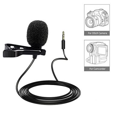 Imagem de Saramonic Microfone omnidirecional Lavalier estéreo de qualidade de transmissão SR-XMS2 com conector TRS de 3,5 mm para câmeras DSLR, filmadoras, gravadores e dispositivos Saramônicos