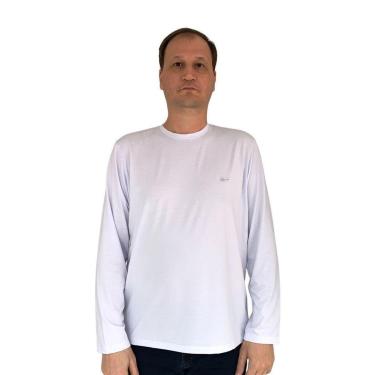 Imagem de Camiseta Sallo Slim Manga Longa Branca 1160 - Branco GG-Masculino