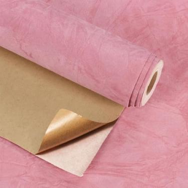 Imagem de Forro de papel autoadesivo de veludo para joias, gavetas, artesanato, tecido, descascar e colar, forro de veludo macio para gaveta faça você mesmo (44 x 38 cm rosa)