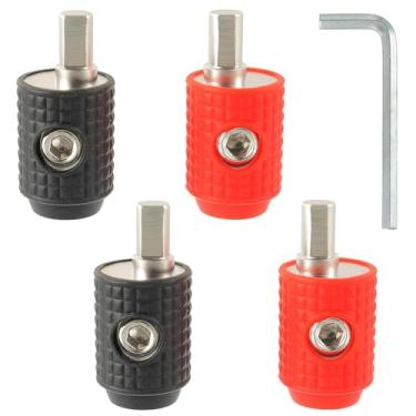 Imagem de BOJACK Redutor de entrada de amplificador calibre 1/0 para redutor de calibre 4 adaptador de energia estéreo para carro/terra GA com capas de silicone vermelhas/pretas e ferramenta hexagonal para