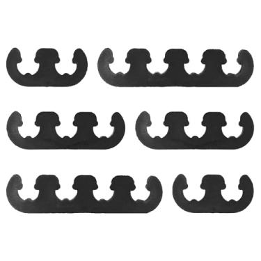 Imagem de QKYS Conjunto separador de fios de vela de ignição de 6 peças, 7 mm, 8,5 mm, 8,5 mm, 8,8 mm, suporte de fio de vela de ignição para motor de carro, ajuste universal para cabos de vela de ignição de