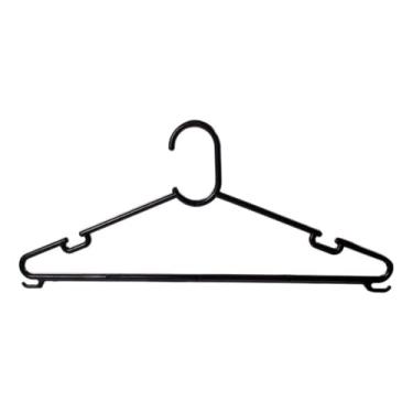 Imagem de Kit 08 Cabide Adulto Gigante Com 42 CM De Comprimento Muito Reforçado P/Roupas Pesadas