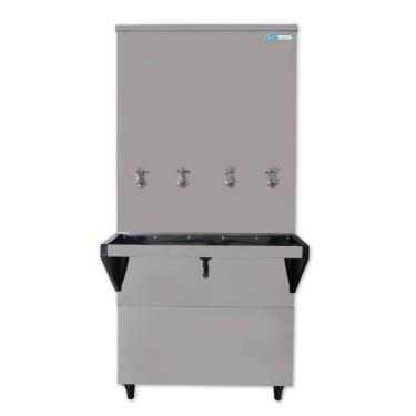 Imagem de Bebedouro Industrial de Coluna Knox 200 Litros 3 Torneiras Geladas e 1 Natural Inox - 110V