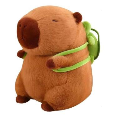 Imagem de Capivara Pelúcia 25cm Fofa Antialérgica Presente - Skin Zabom, Marrom,