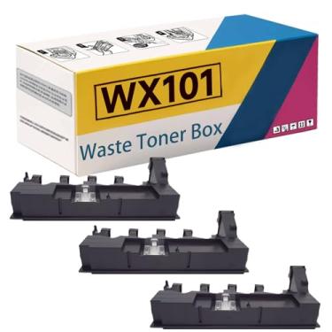 Imagem de Caixa De Recipiente De Toner Descartável WX101 WX-101 Compatível Com Impressoras Para Konica Minolta C220 C280 MFX-C2828 2222c 2822c 3622c 36C6, Alto Rendimento 100.000 Páginas 3Packs