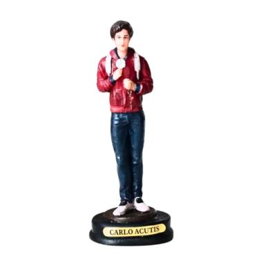 Imagem de Imagem São Carlo Acutis em Resina Nacional Pintura à Mão 12c