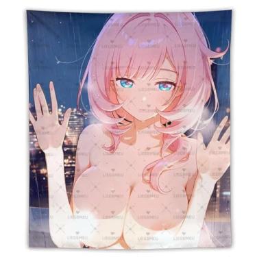Imagem de LIEGBMEU Sexy Bikini Hot Anime Girl Tapeçaria 127.0 cmx152.4 cm Interior Exterior Wall Quilt Art Decoração de Tapeçaria Caprichosa, Aa084