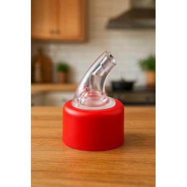 Imagem de Bico Dosador De Azeite Vinagre 30mm P/Garrafas de 250ml e 500ml VERMELHO