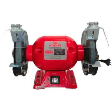 Imagem de Moto Esmeril de Bancada Worker 6 Pol 735W Bivolt Afiação, Desbaste e P