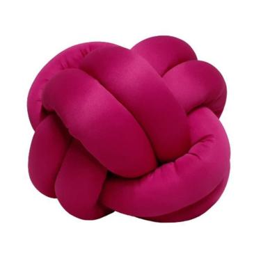 Imagem de Almofada Nó 32Cm Pink Dê1Toque Artesanal Decorativa