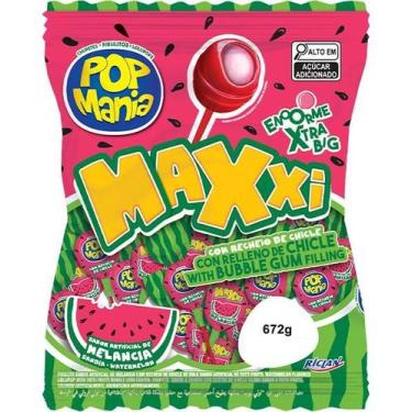 Imagem de Pirulito pop maxxi 28g c/24 - Riclan, MELANCIA