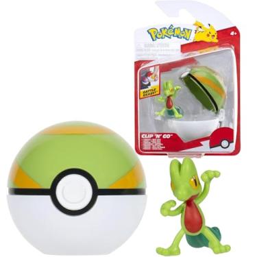 Imagem de Pokémon PKW3639 - Clip'n'Go Poké Ball - Geckarbor & Nest Ball, Official Pokéball with 5 cm Figure
