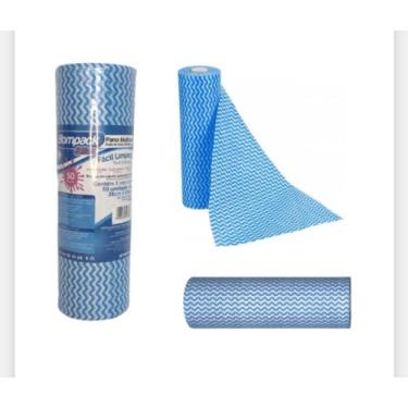 Imagem de Pano para limpeza multiuso slim 28*50cm* azul - Bompack