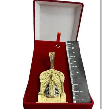 Imagem de Pingente Nossa Senhora Aparecida - Banhado A Ouro - Tojoia18K