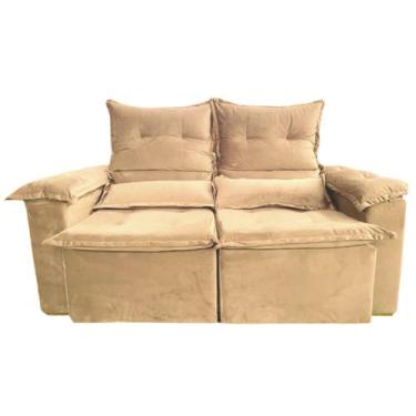 Imagem de Sofá Pequim 2 Lugares Retrátil e Reclinável 180cm Tecido Suede União C