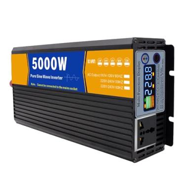 Imagem de 72Vto110V Inversor de onda senoidal pura 5000W pico 12V 48V 72V DC para 110V 220V 230V 240V AC Power Solar Inverter Converter, para caminhão, camping e casa (60Hz),48V TO 230V(60Hz)