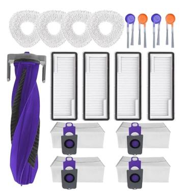 Imagem de Peças de reposição para Narwal Freo Z10 Ultra: Freo Z10 Robot Aspirador de pó 17 peças Kit de acessórios, 1 escova principal 4 filtros HEPA, 4 esfregões 4 sacos de pó 4 escovas laterais