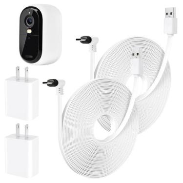 Imagem de Cabo de alimentação de 25 pés compatível com Arlo Essential 2K Outdoor
