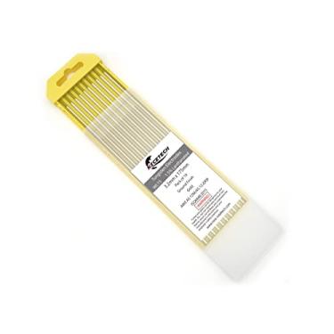 Imagem de NICETECH Eletrodos de tungstênio para soldagem TIG 1,5% lantanados 1/8" x 7" (ouro, WL15/EWLa-1,5) pacote com 10
