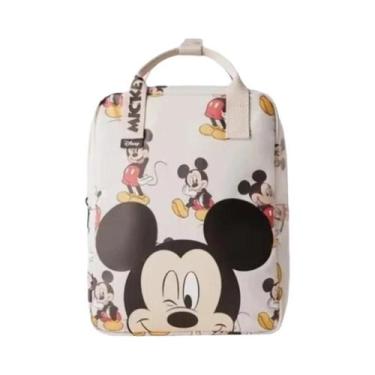 Imagem de Mochila De Lona Mickey Minnie Disney, Bolsa Escolar De Grande Capacida