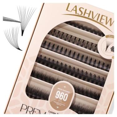 Imagem de Extensões de cílios LASHVIEW 1000 Premade Volume Ventiladores 5D/10D