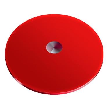 Imagem de Prato Giratório Vidro Temperado 8Mm Vermelho 80Cm