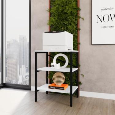 Imagem de Armário Multiuso Slim com Design Compacto e Funcional, Ideal para Pequenos Espaços Organize Lavanderia, Cozinha ou Quarto com Praticidade, Estilo e Excelente Aproveitamento Vertical (Branco/Preto)