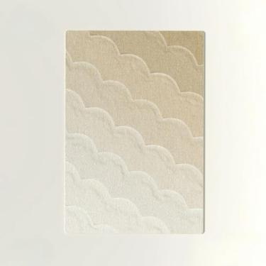 Imagem de Tapete ondulado para decoração de sala de estar, tapetes artísticos para quarto, tapete luxuoso (180 x 200 cm (70 x 78 pol.) / hxx-250724003502)